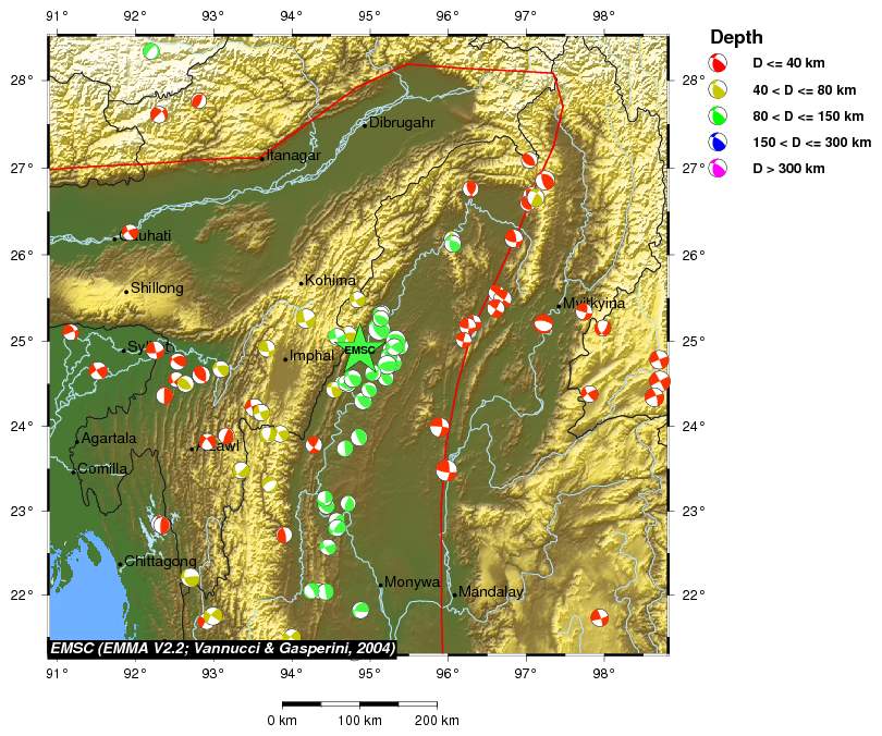 Regional moment Tensor