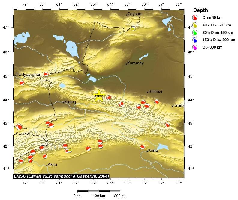 Regional moment Tensor