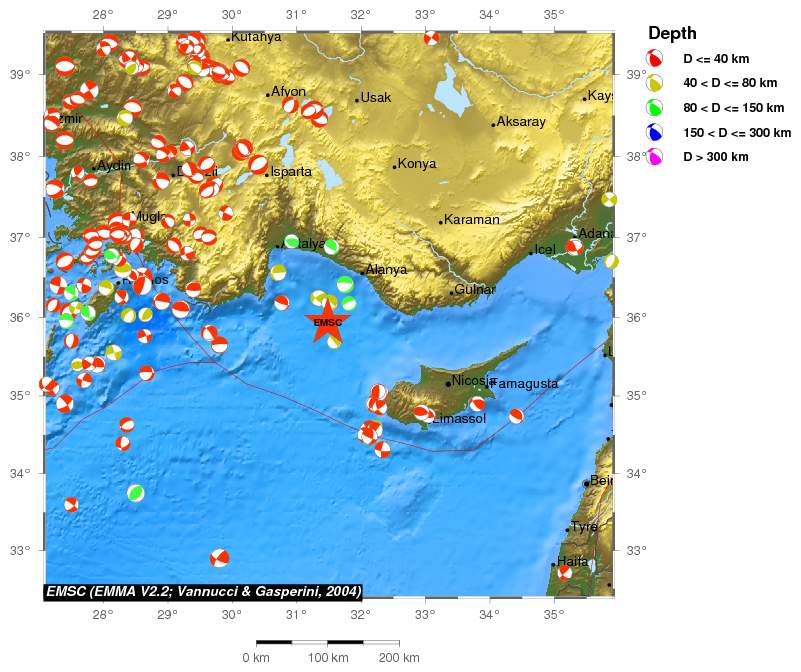 Regional moment Tensor