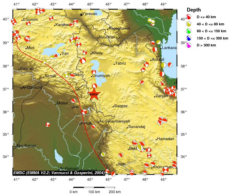 Regional moment Tensor
