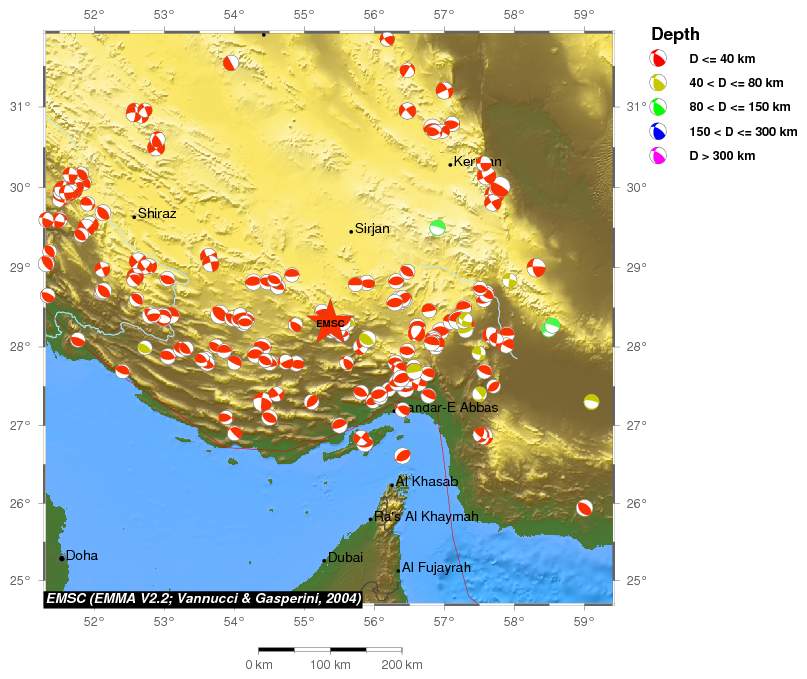 Regional moment Tensor