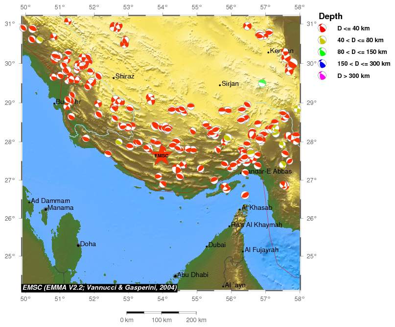 Regional moment Tensor