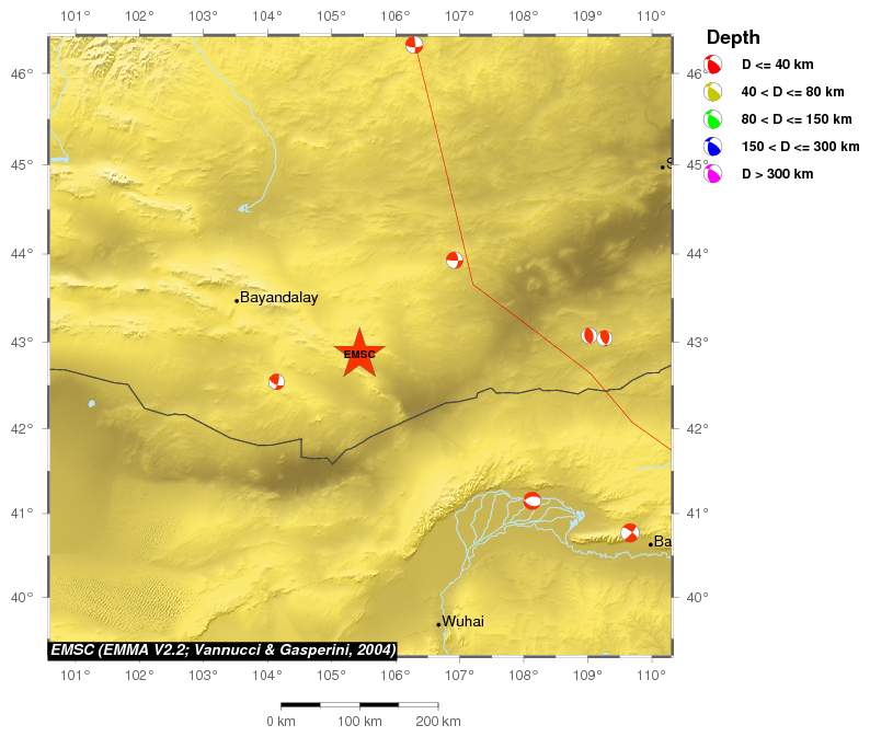Regional moment Tensor
