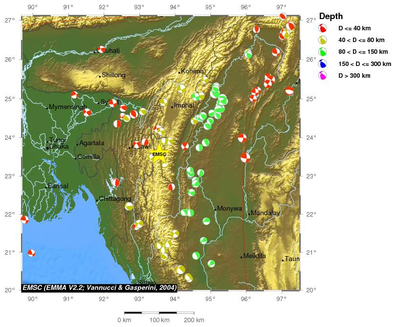 Regional moment Tensor