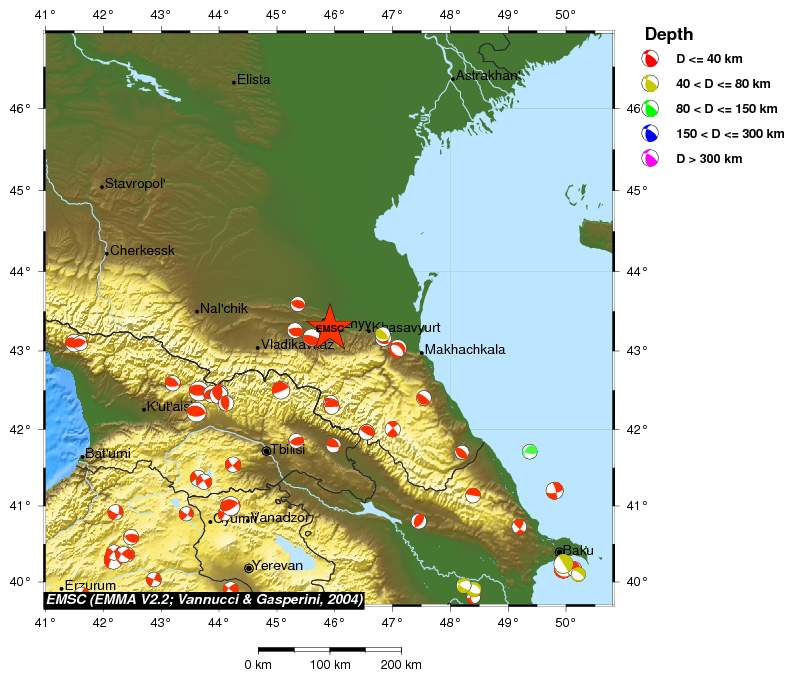 Regional moment Tensor