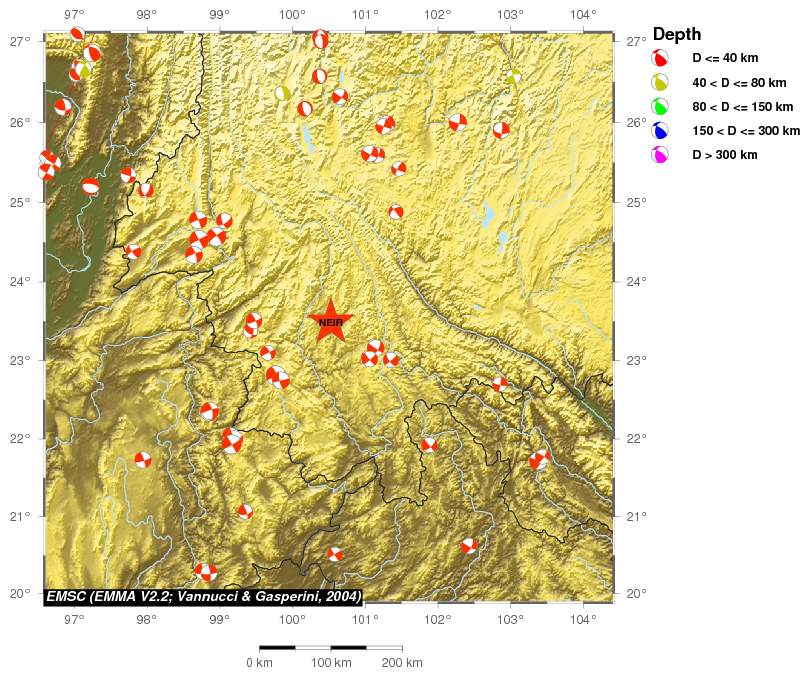 Regional moment Tensor