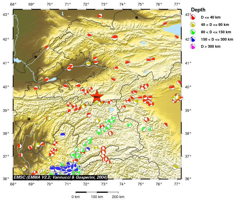 Regional moment Tensor