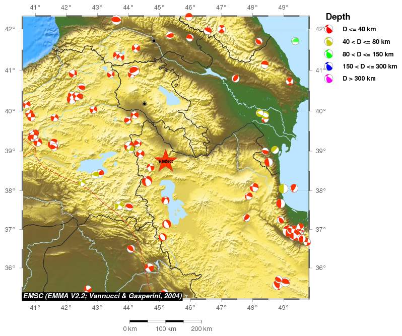 Regional moment Tensor