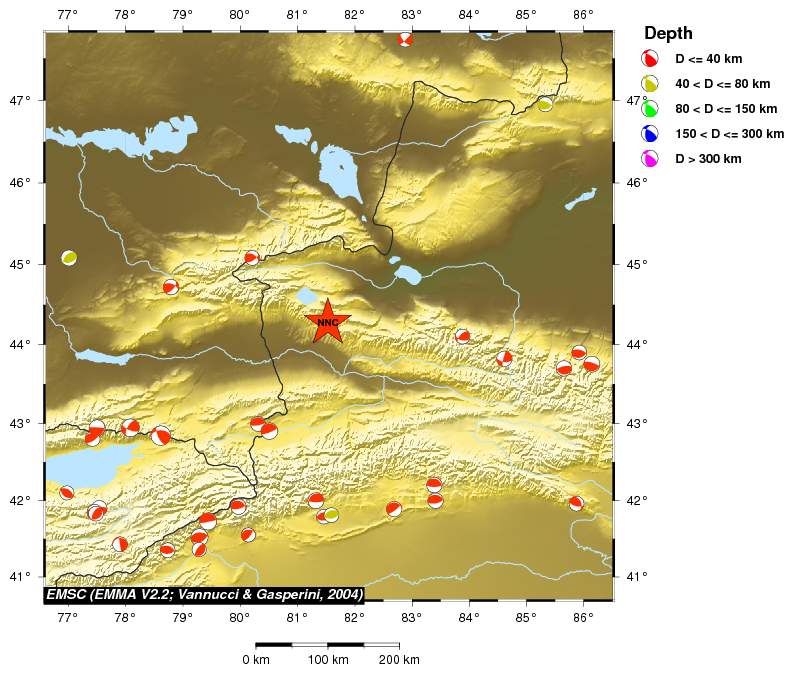 Regional moment Tensor