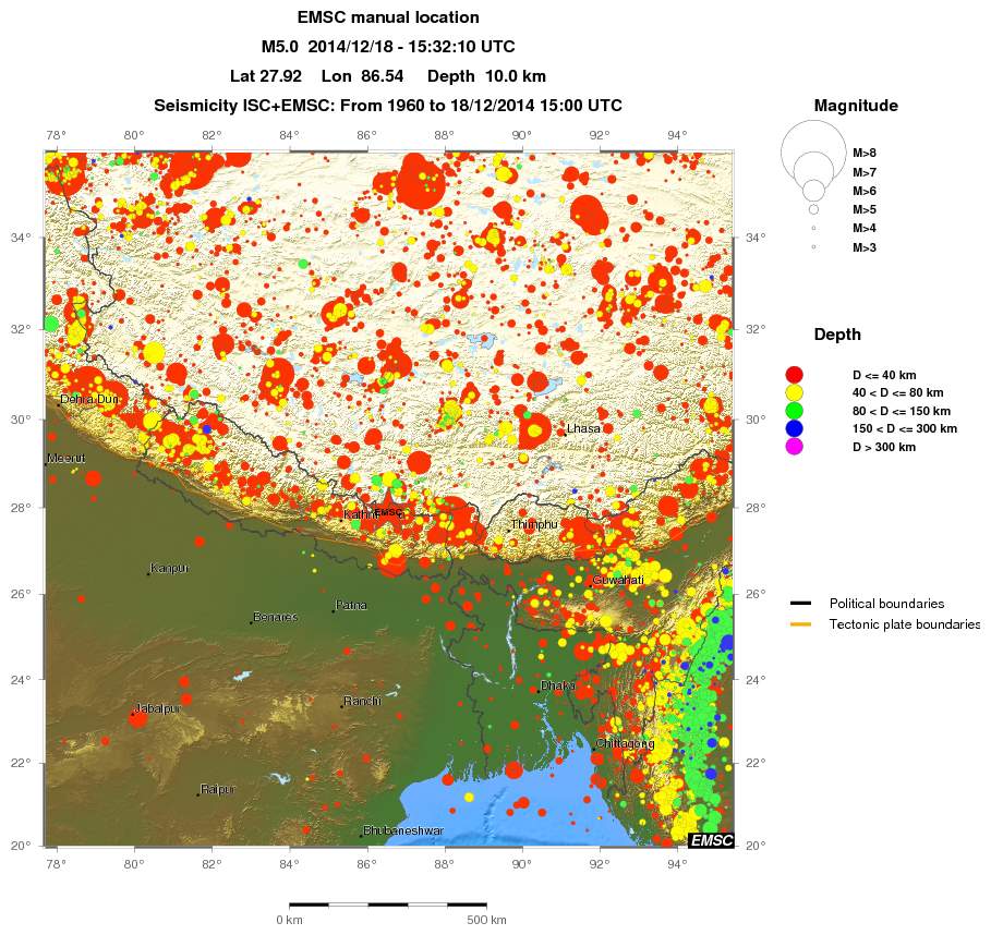 wide historical seismicity
