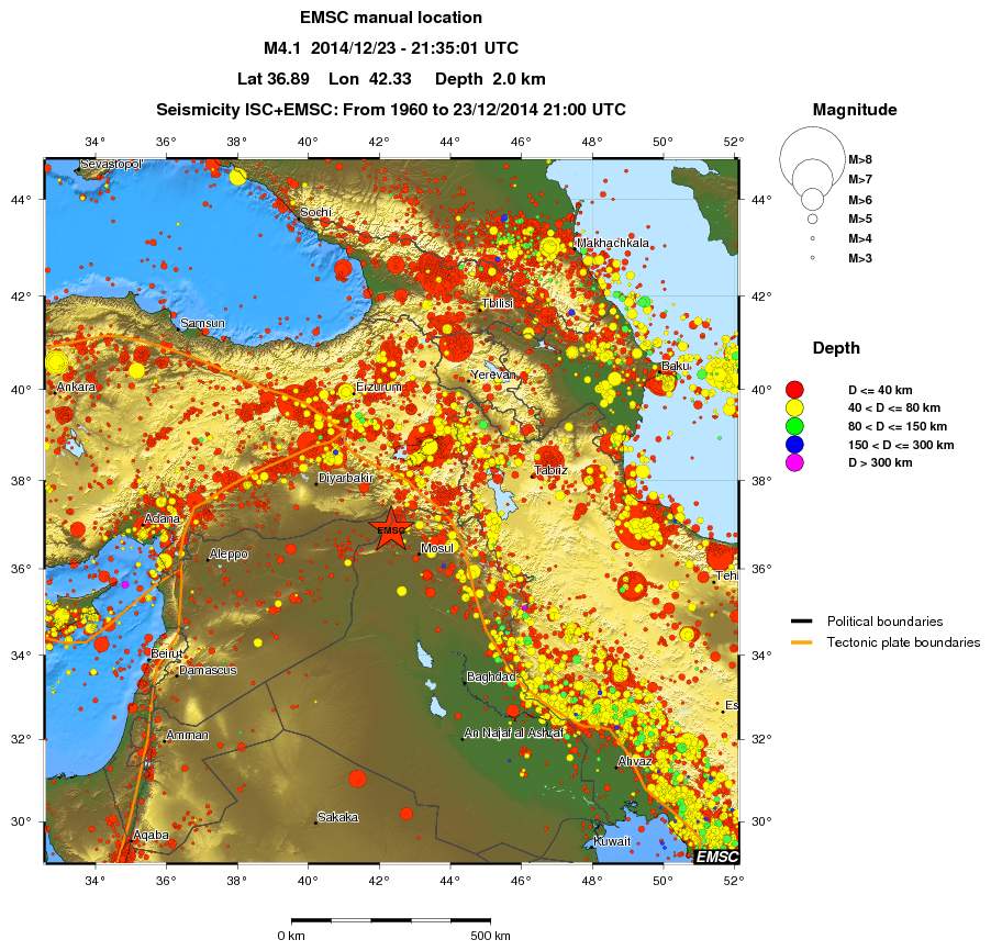 wide historical seismicity
