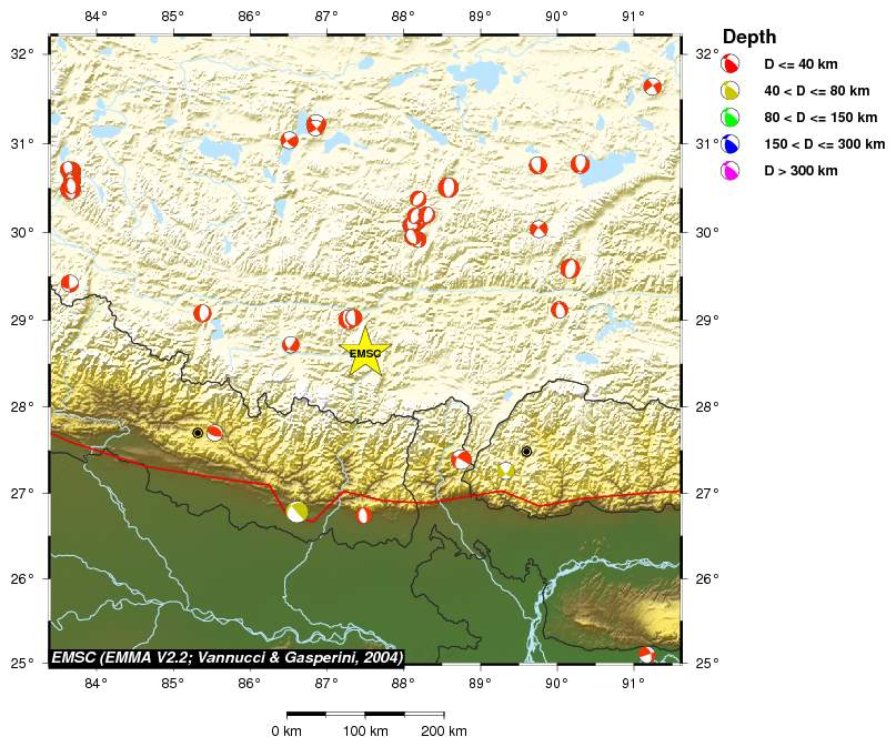 Regional moment Tensor