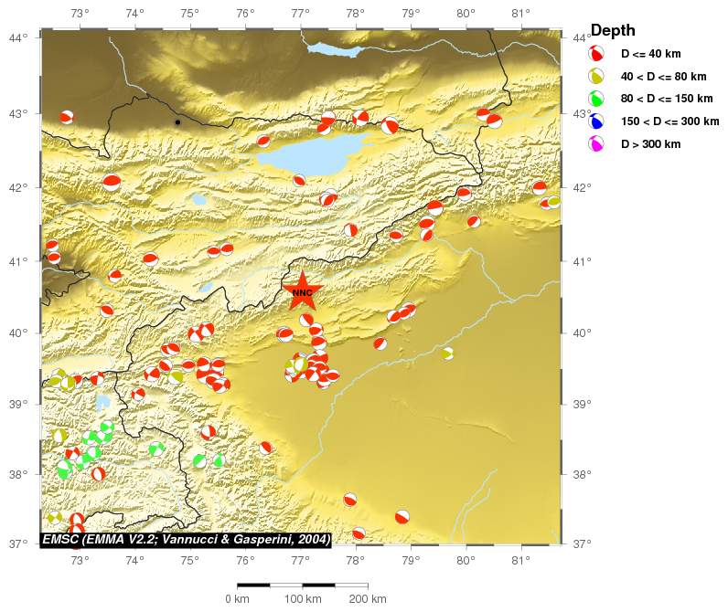 Regional moment Tensor