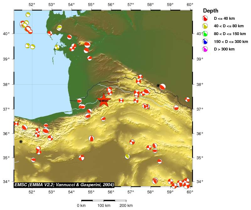 Regional moment Tensor