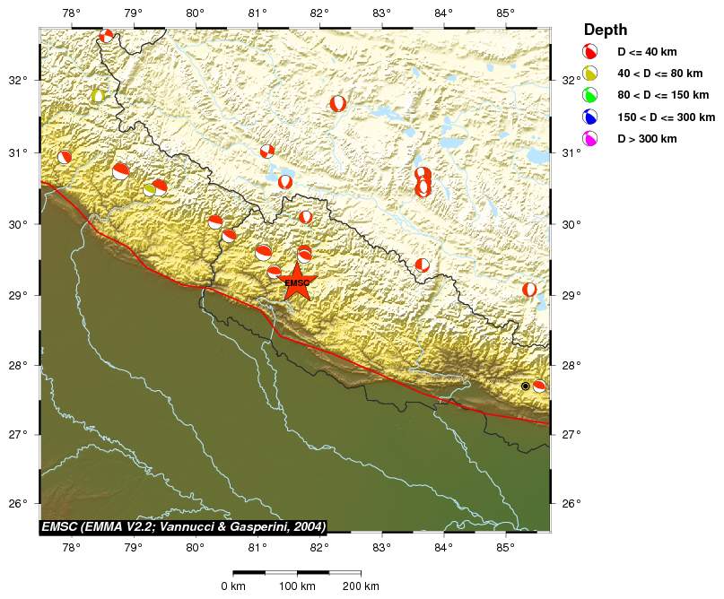 Regional moment Tensor