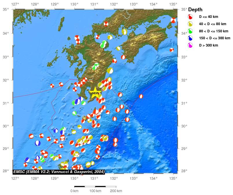 Regional moment Tensor