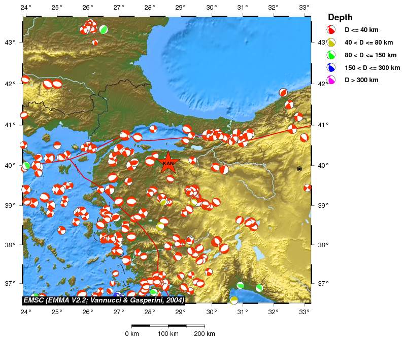 Regional moment Tensor