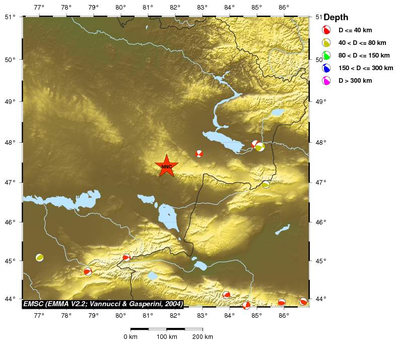 Regional moment Tensor