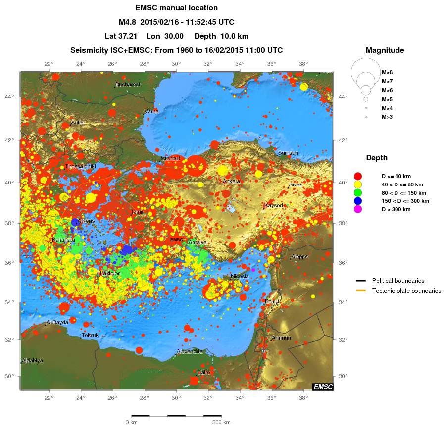 wide historical seismicity