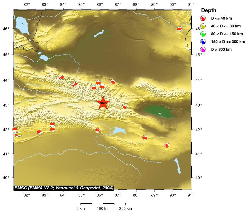 Regional moment Tensor