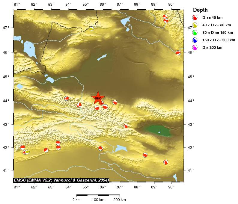 Regional moment Tensor