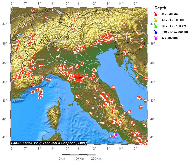 Regional moment Tensor