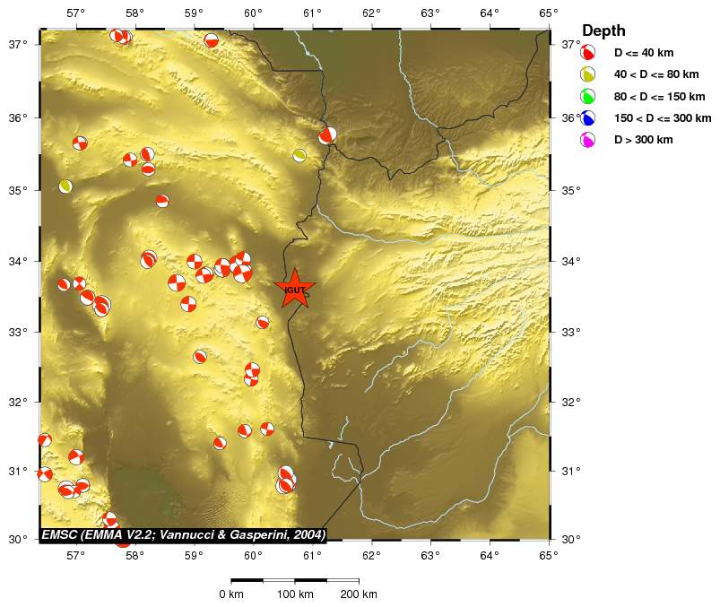 Regional moment Tensor