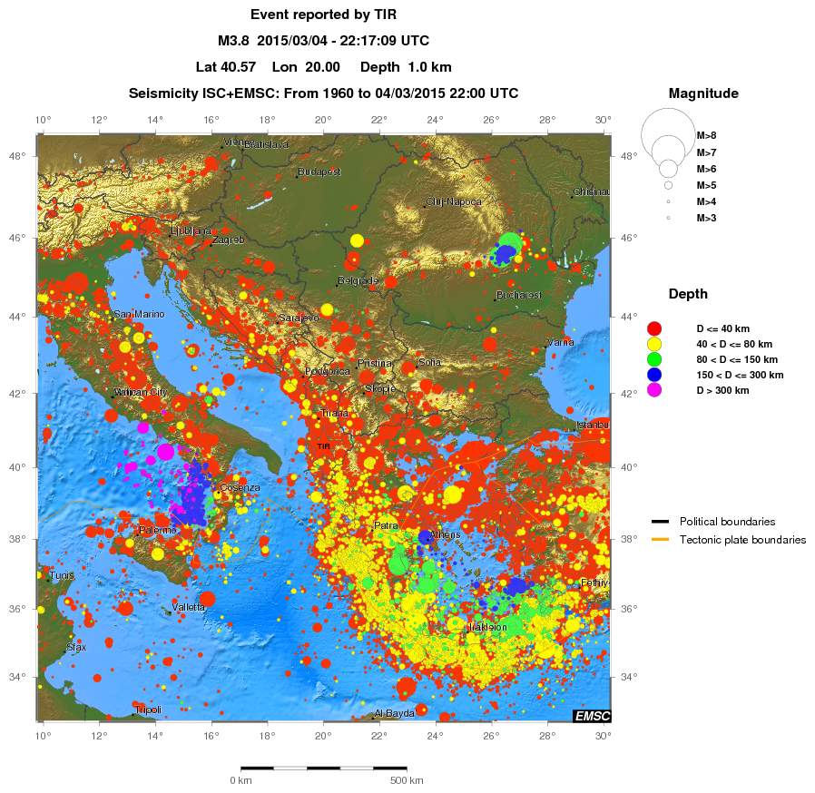 wide historical seismicity