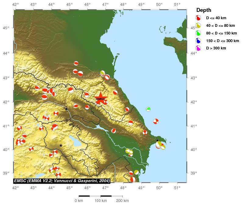 Regional moment Tensor