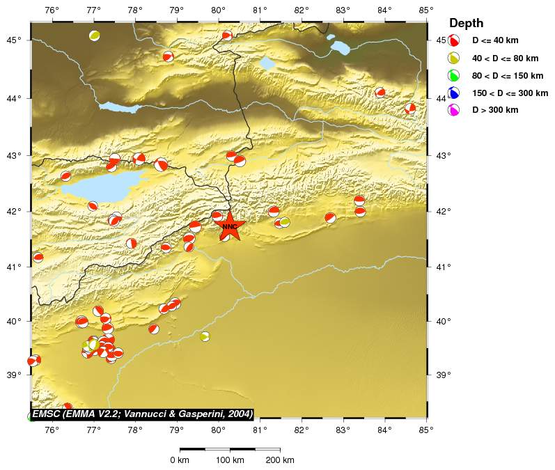 Regional moment Tensor