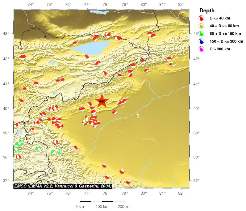 Regional moment Tensor