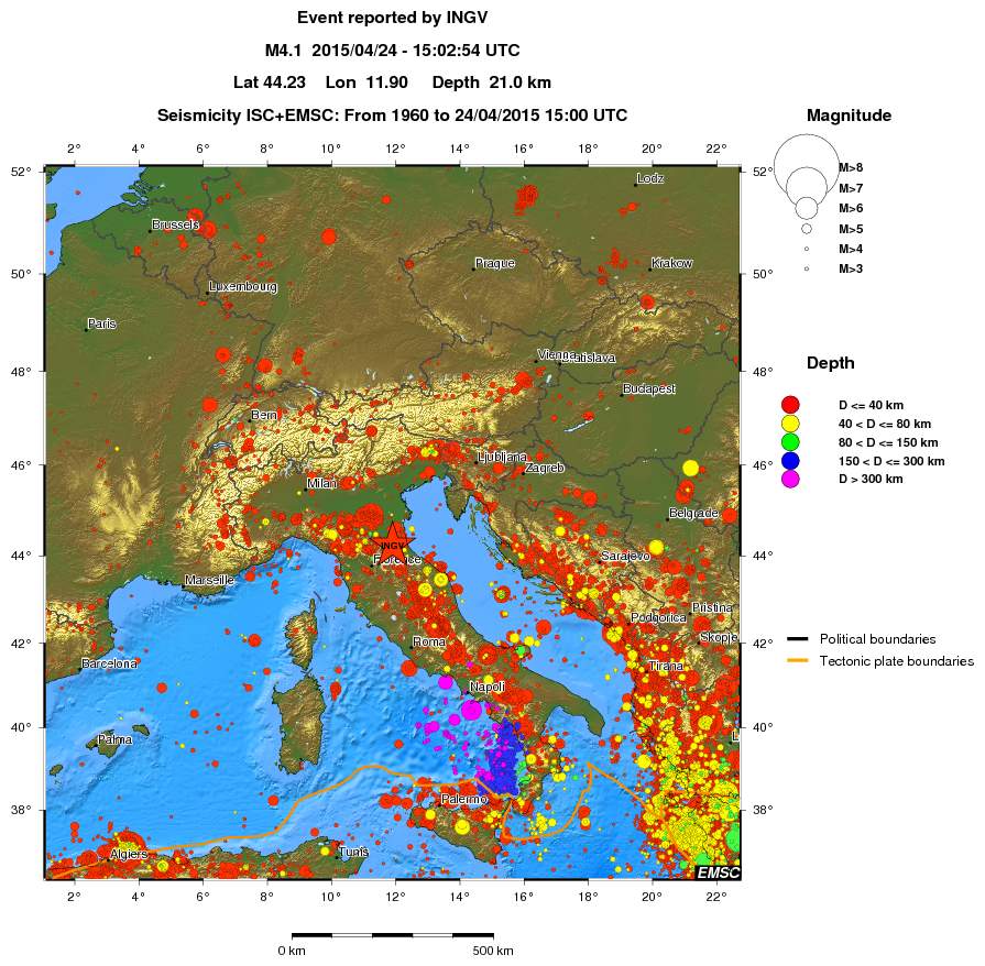 wide historical seismicity