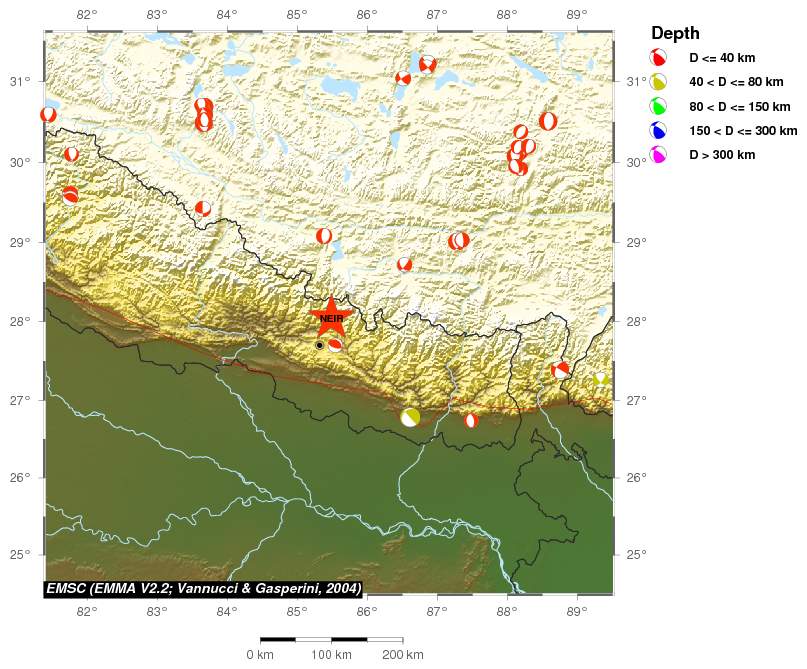 Regional moment Tensor
