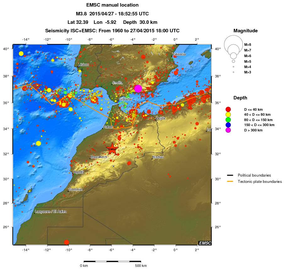 wide historical seismicity