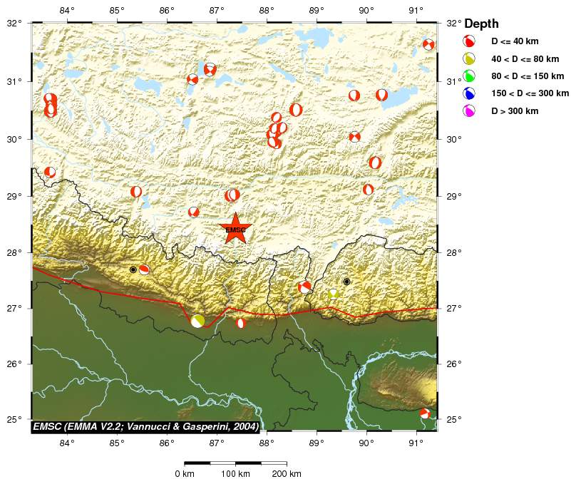 Regional moment Tensor