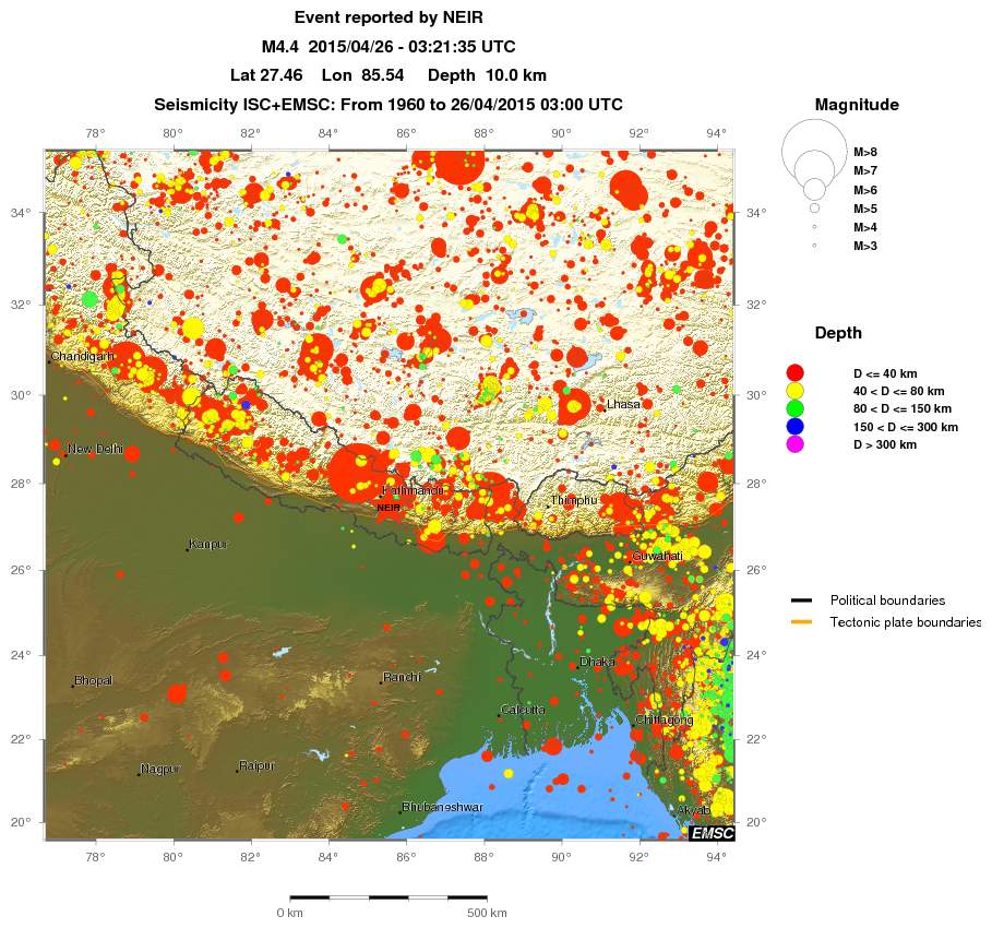 wide historical seismicity