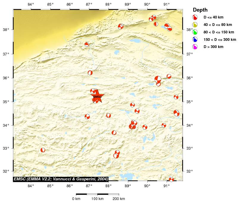 Regional moment Tensor