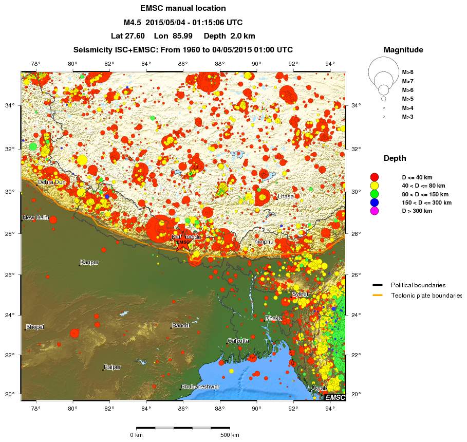wide historical seismicity