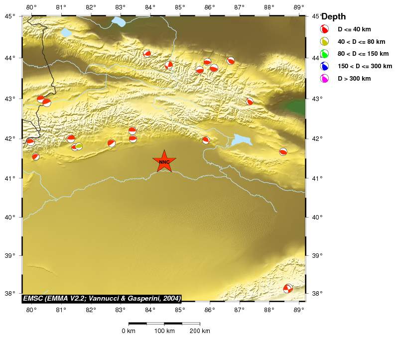 Regional moment Tensor