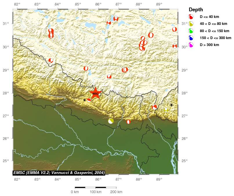 Regional moment Tensor