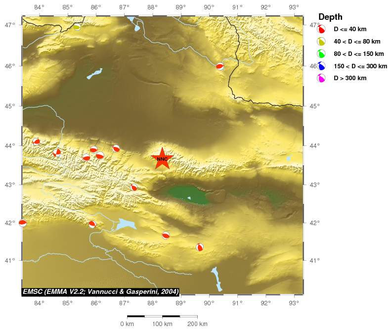 Regional moment Tensor