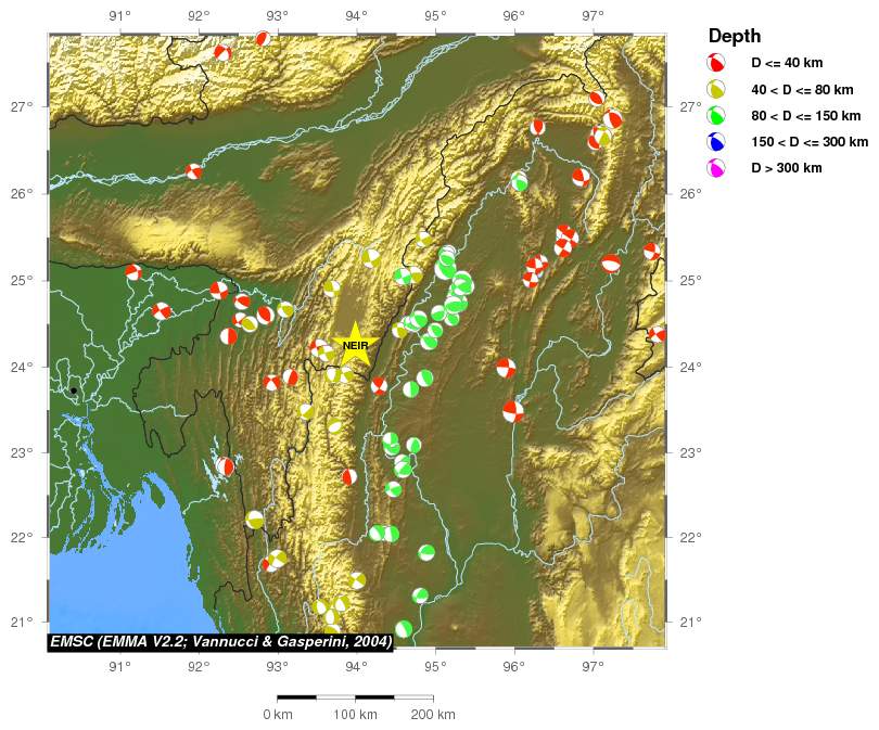 Regional moment Tensor