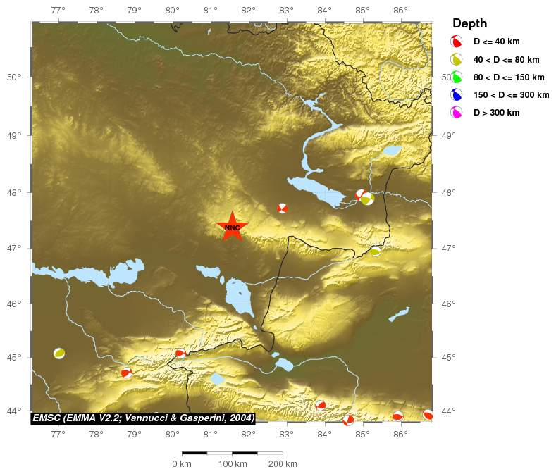 Regional moment Tensor