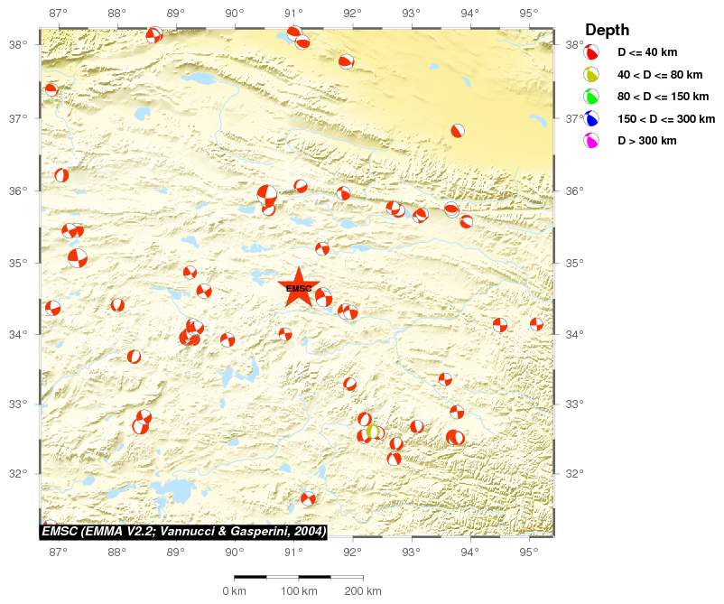 Regional moment Tensor