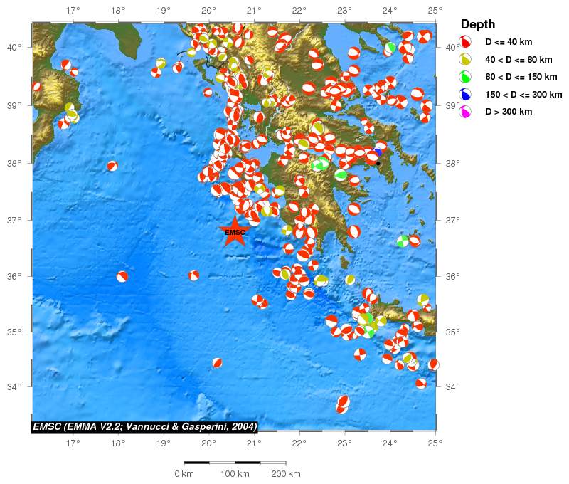 Regional moment Tensor
