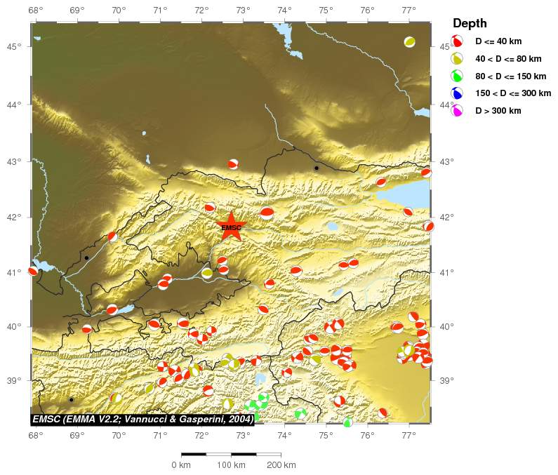 Regional moment Tensor