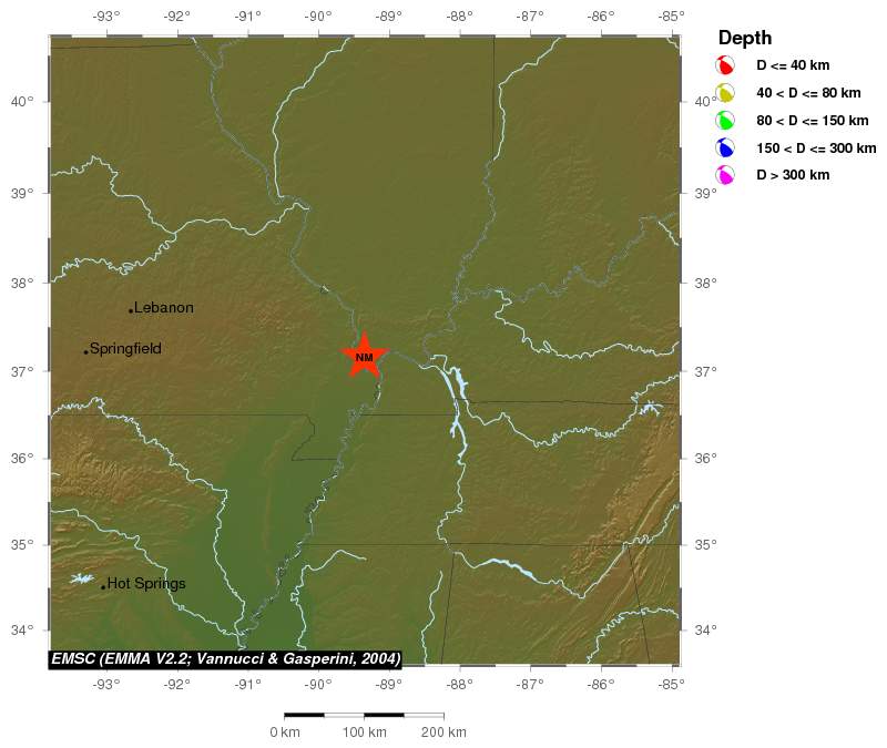 Regional moment Tensor