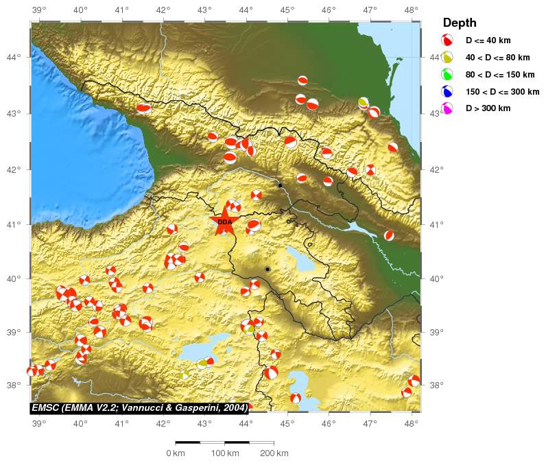 Regional moment Tensor