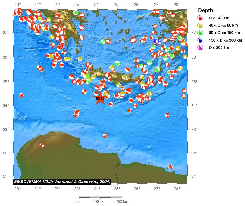 Regional moment Tensor