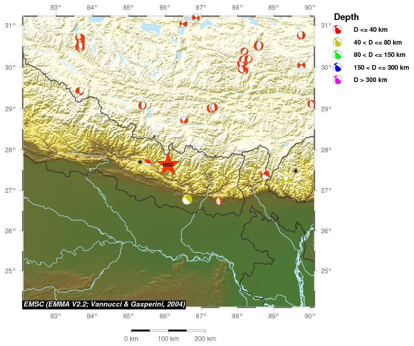 Regional moment Tensor